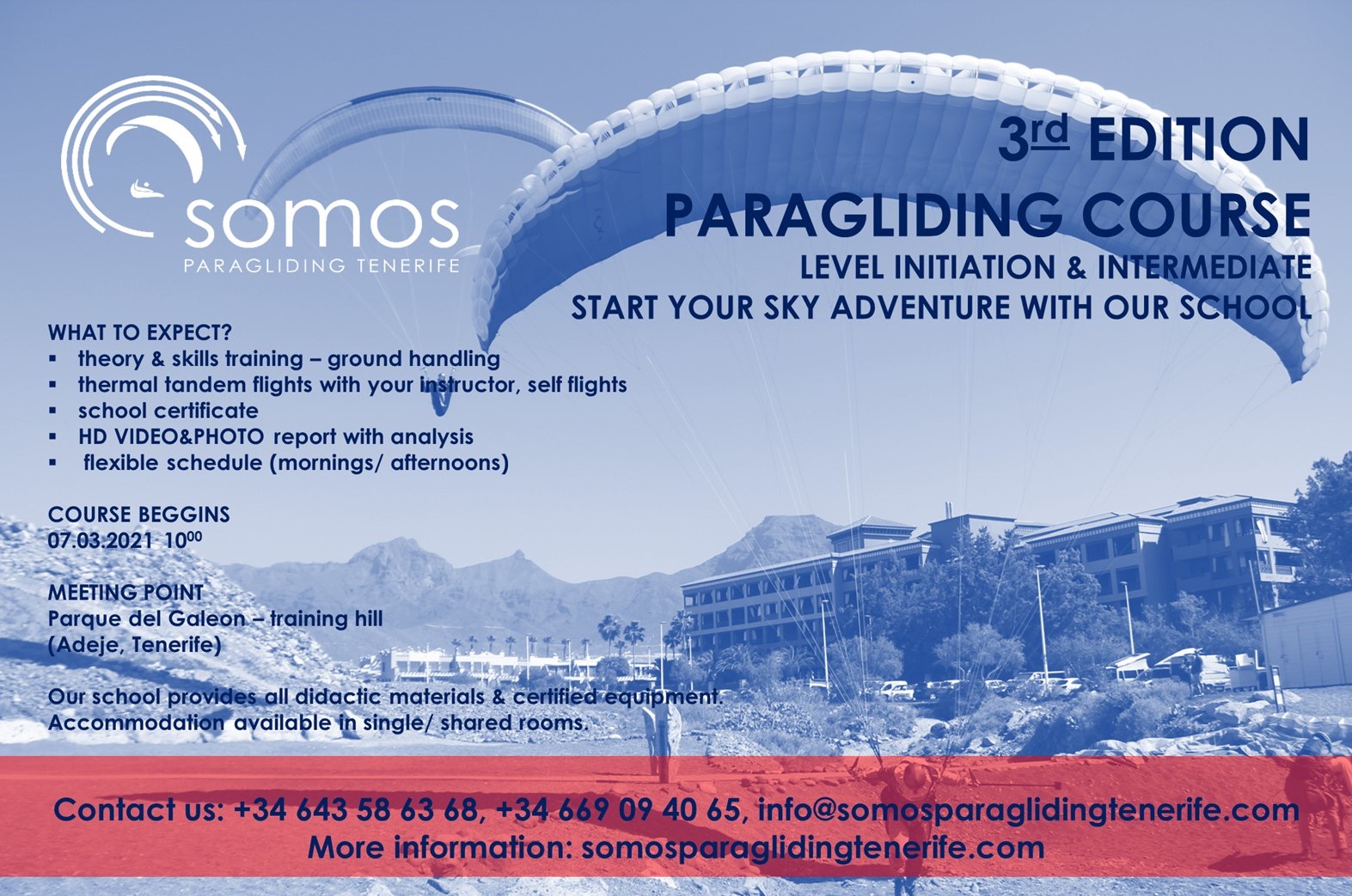 PARAGLIDING COURSE I & II LEVEL - 3rd Edition